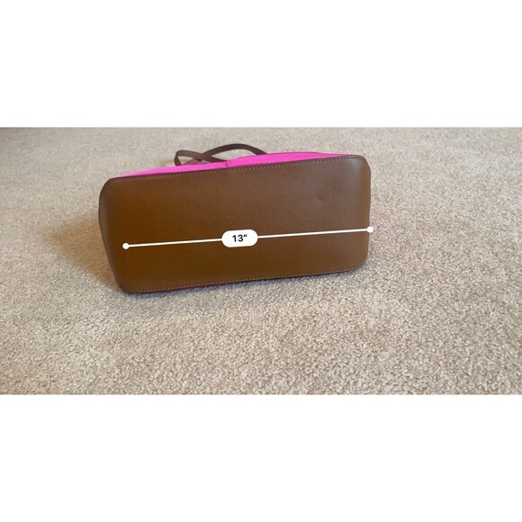 Michael Kors Kempton Raspberry Pink MD Pocket Tote Bag Nylon Medium NEW - Picture 5 of 14